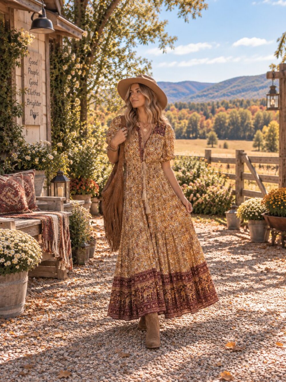 Spell & The Gypsy Collective Floral Boho Maxi Dress